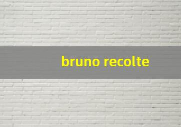 bruno recolte